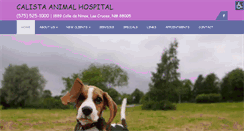 Desktop Screenshot of calistaanimalhospital.com